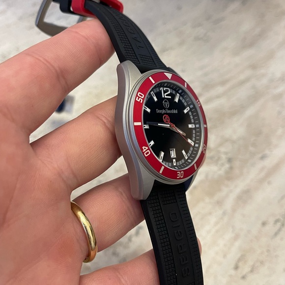 SERGIO TACCHINI STREAMLINE MENS SILICON SPORTS WATCH 44mm! - Picture 9 of 9